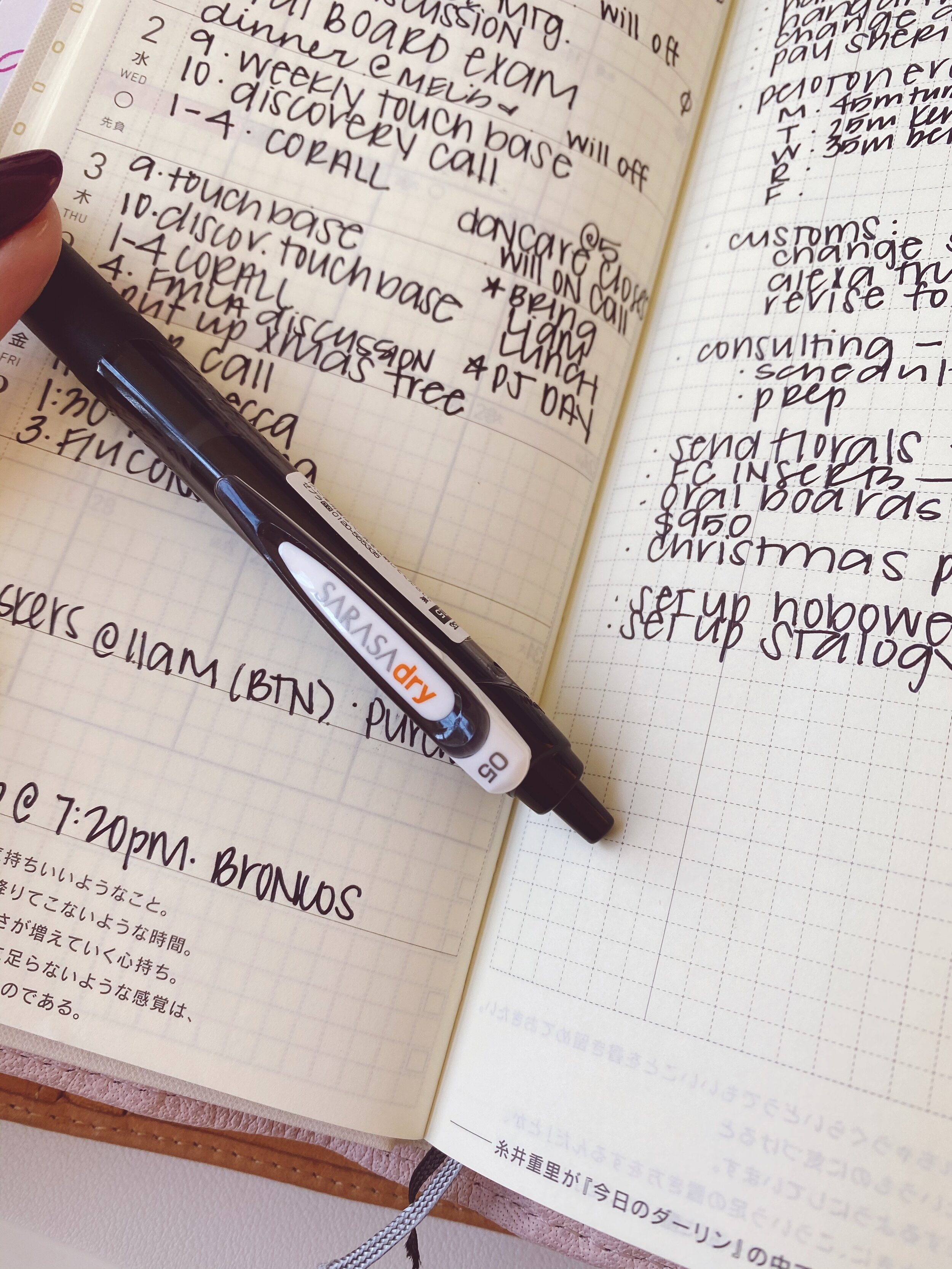 best pens for stalogy and hobonichi tomoe river paper — sierra m. plans